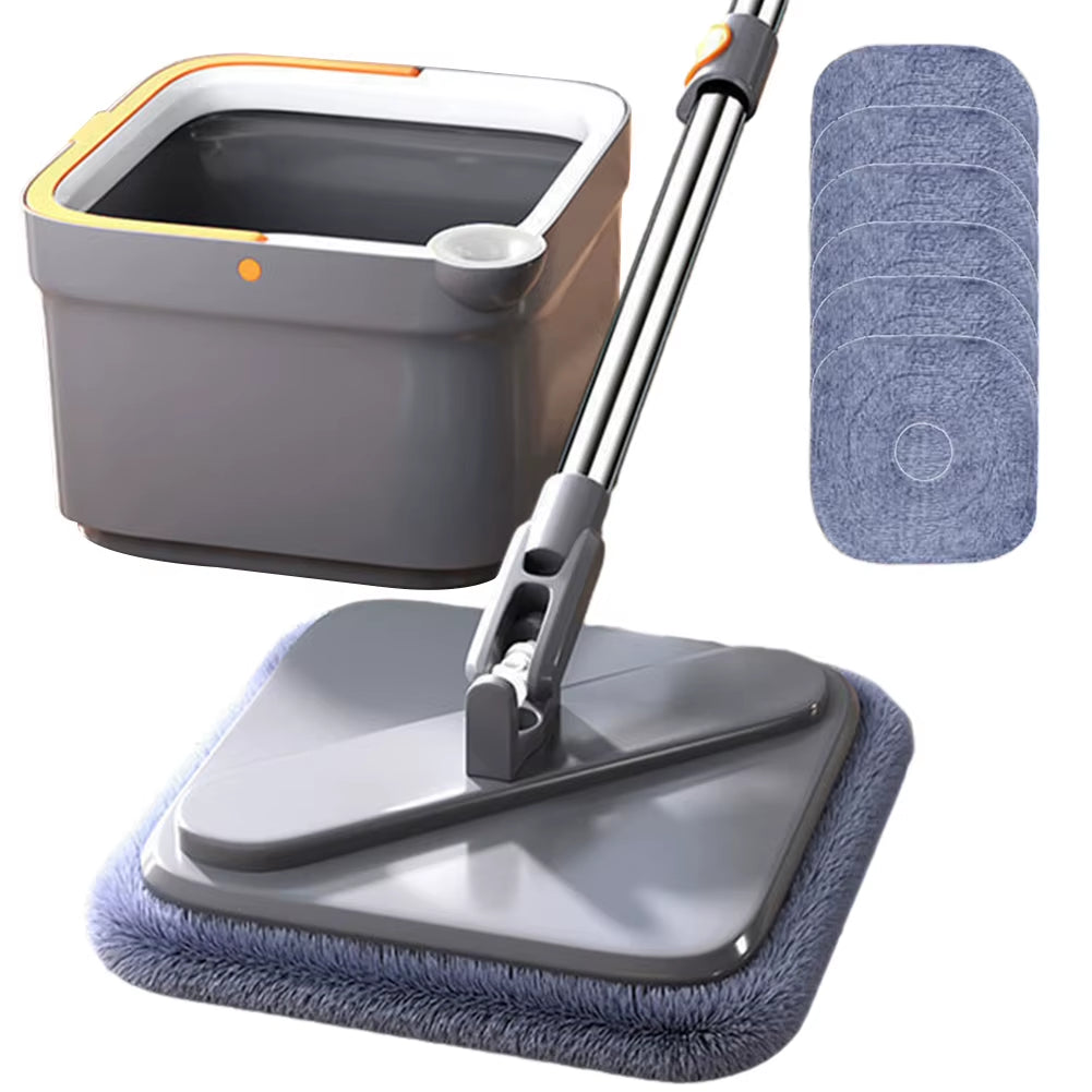 Spin Mop Microfiber Household Cleaning Mop Water Separation 360 Rotating Automatic Floor Mop Self-Cleaning Sewage Separation Mop