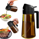 Oil Sprayer for Cooking, Kitchen Maiden 2 in 1 Spray and Pour Olive Oil Dispense