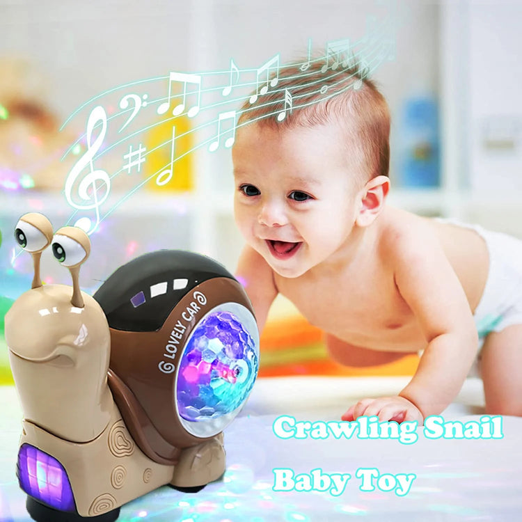 Baby Crawling Crab Toys for 1 Year Old, Light up Musical Sensory Toys for 12-18 Months Boys Girls Gifts