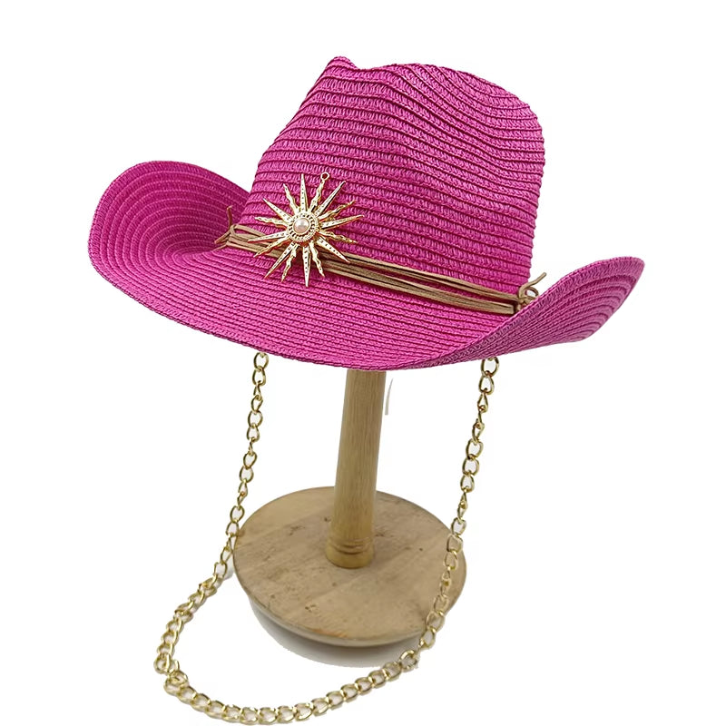 Featured Cowboy Hat Vintage Straw Hat 2023 New Men&