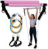Portable Pilates Bar Kit with Resistance Bands, 6 Stackable Tension Ropes, Adjustable Strap Length, Foot Loops, Home Workout Equipment for Women. Fitness Exercises for Strength Training.