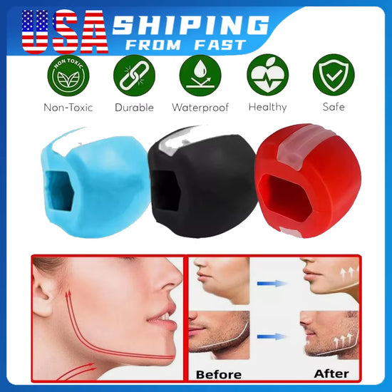 3PCS Quality Face Masseter Facial Shape Go Mouth Jawline Jaw Muscle Exerciser Chew Ball Chew Bite Breaker Training Durable