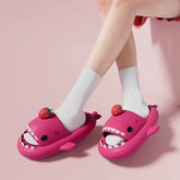 Cute Shark Slippers for Women & Men Summer Platform Night Glow-In-The-Dark Indoor Beach Slides Home Street Wear DIY Accessory