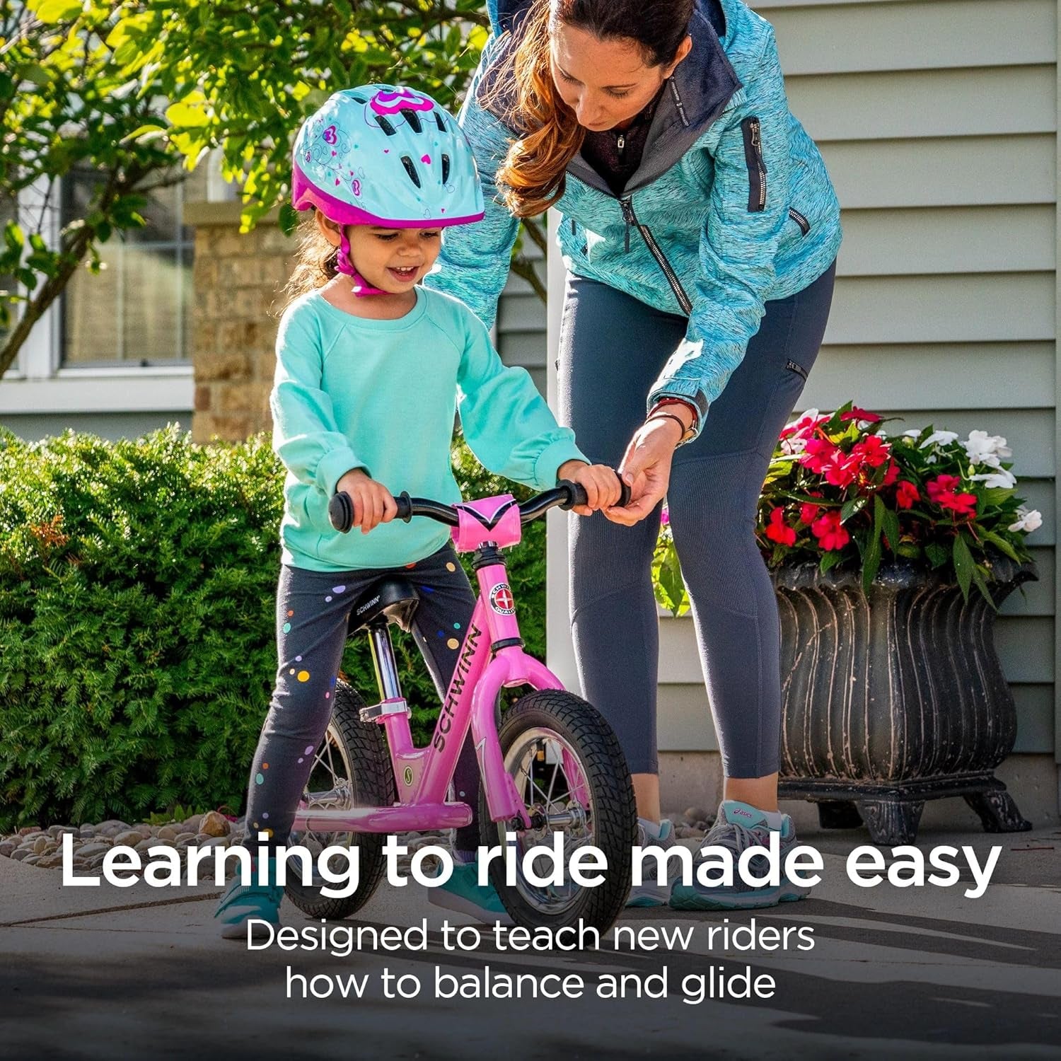 Balance Bike, 12 Inch Bike for Kids Ages 2-4, Durable Steel Frame, Padded Seat, Cushioned Grips, Adjustable Seat Grows with Your Child, No Training Wheels Needed, Training Bicycle for Kids