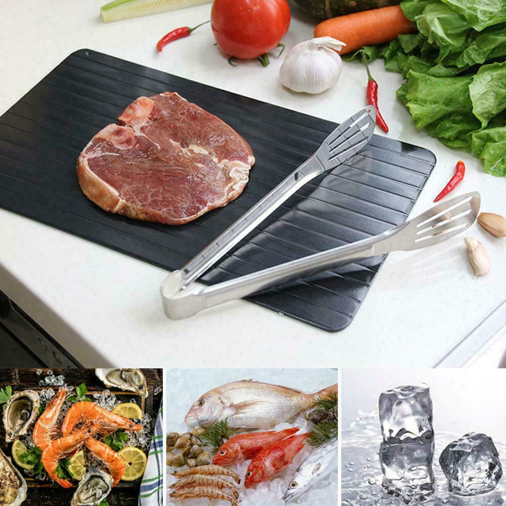 Fast Defrosting Tray Meat Thaw Rapid Safety Thawing Miracle Frozen Food Defrost!