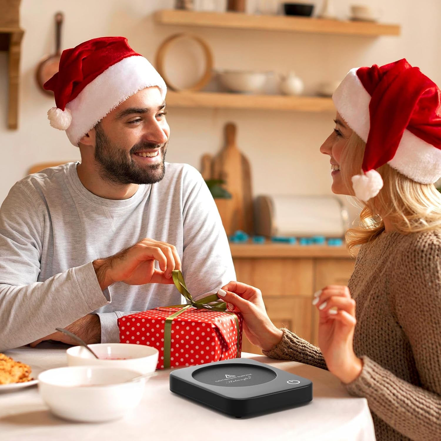 Coffee Mug Warmer, Smart Cup Warmer for Desk, 3 Temperature Control & Auto Shut Off, Electric Cup Warmer for Heating Milk,Tea,Beverage,Candle (Black-No Mug)