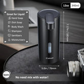 Automatic Soap Dispenser, Touchless Soap Dispenser, 3 Adjustable Volume Hand Free Soap Dispenser, Bathroom Soap Dispenser, Dish Soap Dispenser for Kitchen Bathroom, Liquid Soap Dispenser Black