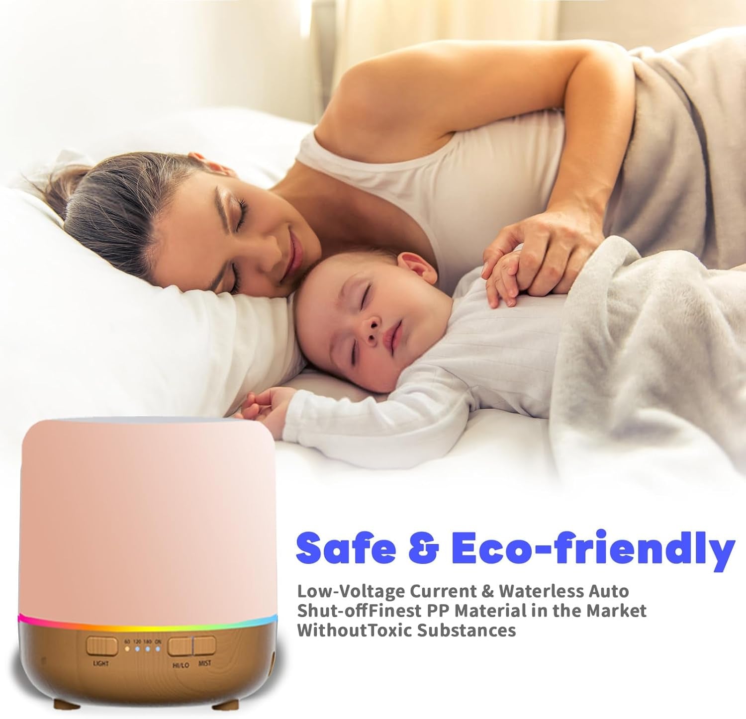 Small Cute Diffusers 200Ml Colorful Essential Oil Diffuser with Adjustable Mist Mode,Auto off Aroma Diffuser for Bedroom/Office/Home (200 ML 1 Pack Yellow)