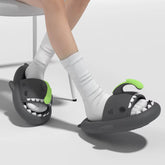 Cute Shark Slippers for Women & Men Summer Platform Night Glow-In-The-Dark Indoor Beach Slides Home Street Wear DIY Accessory