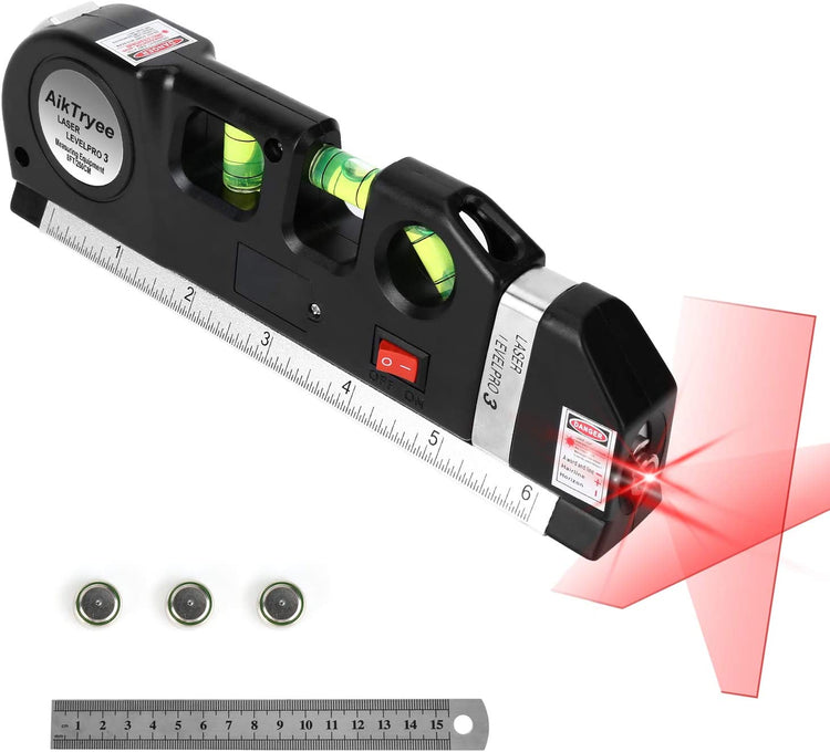 Laser Level Line Tool, Multipurpose Laser Level Kit Standard Cross Line Laser Le