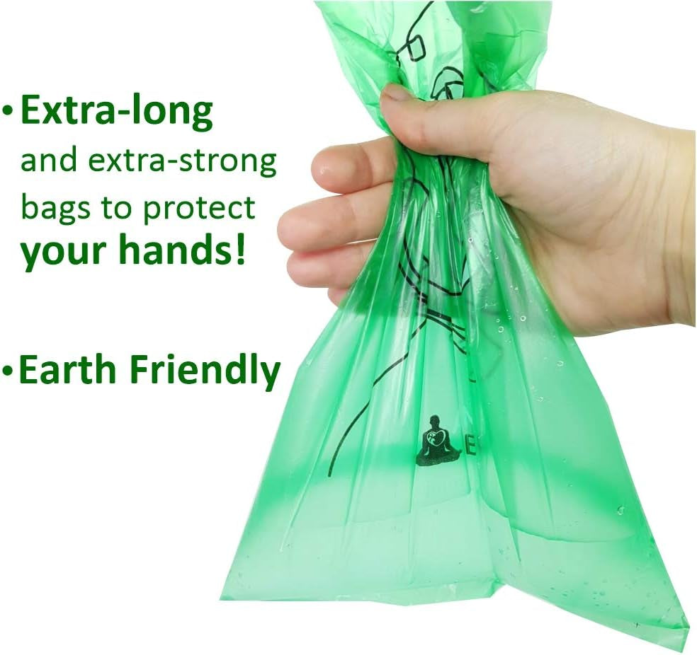 Dog Waste Bags - Disposable Biodegradable Poop Baggies - 12-Micron, No Leak or Odor Doggie Poopy Container - Recyclable Paper Box - 9X13" Roll, Lavender Scented, 500 Pieces