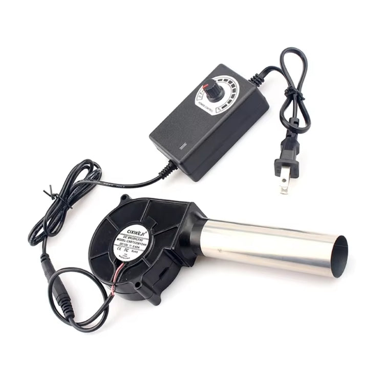 Plug BBQ Air Blower Portable BBQ Fan Air Blower Handheld Barbecue Air Fan 12V Lightweight Portable Fan Outdoor
