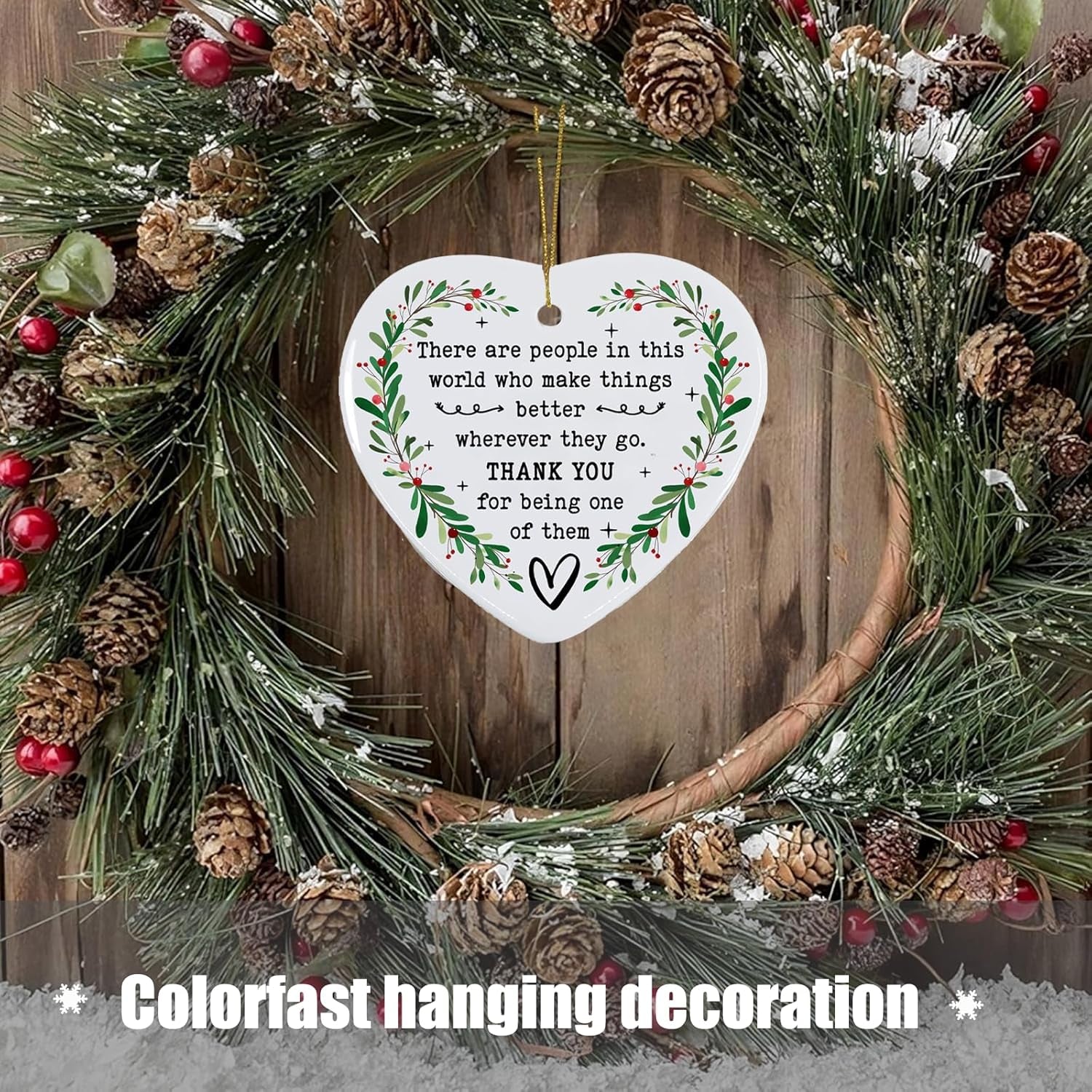 Thank You Gifts for Women & Friends - Appreciation Gifts for Coworkers, Boss, Family & Teachers - Christmas Decorations Ornament