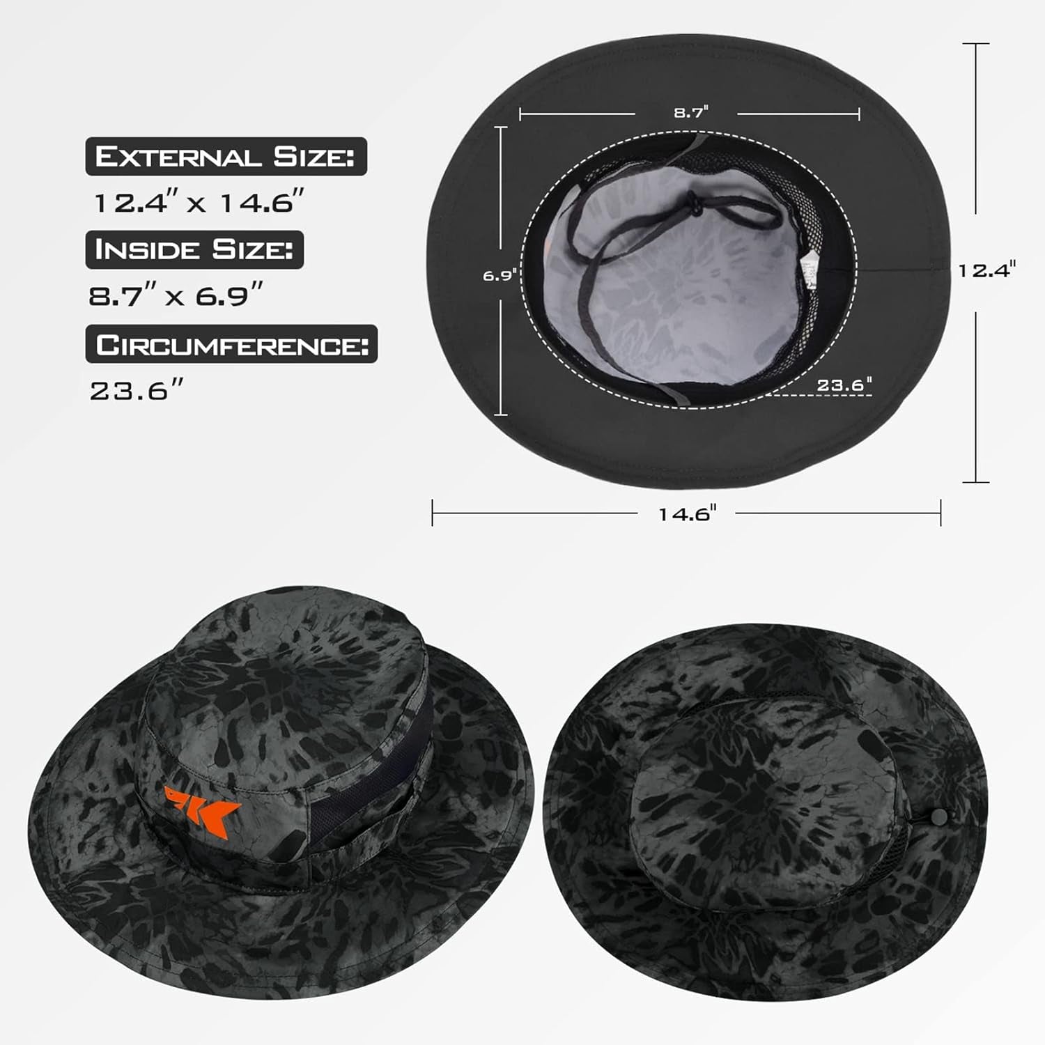 Sol Armis UPF 50 Boonie Hat - Sun Protection Hat, Fishing Hat, Beach & Hiking Hat, Paddling