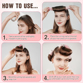Velvet Fabric Heatless Curling Set-Flexi Rods with Hook-Heatless Curling Rod Headband for All Hair Types- Comfortable & Heatless