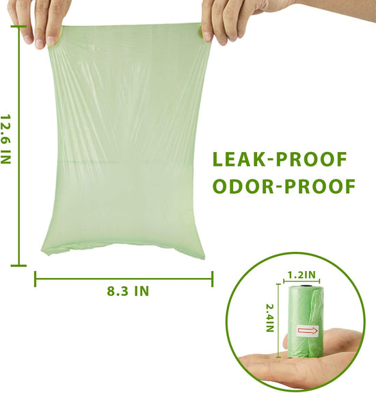 Biodegradable Dog Poop Bags with Leak-Proof Unscented Compostable Pet Waste Disposal Refill for Doggy Puppy 48Rolls 720 Counts