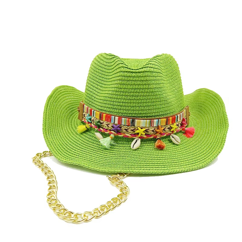 Featured Cowboy Hat Vintage Straw Hat 2023 New Men&