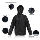 Traje Para Lluvia Impermeable Con Capucha Chaqueta Y Pantalón Ropa, Xlarge
