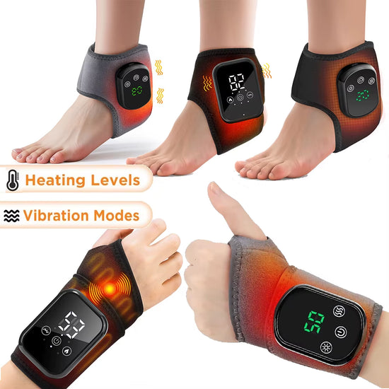 Electric Heating Hand Wrist Massager Wireless Thermal Wrist Brace Wrist Protector 5 Infrared Hot Compress 3 Vibration Wristband