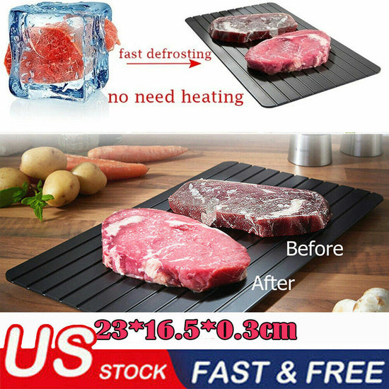 Fast Defrosting Tray Meat Thaw Rapid Safety Thawing Miracle Frozen Food Defrost!
