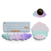 Keyboard Wrist Rest Mouse Pad Wrist Rest Support Ergonimic Arm Rest Cloud Mousepads and Keyboard Rest Support Office
