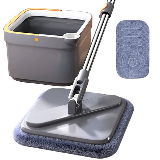 Spin Mop Microfiber Household Cleaning Mop Water Separation 360 Rotating Automatic Floor Mop Self-Cleaning Sewage Separation Mop