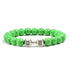 Gym Dumbbells Beads Bracelet Natural Stone Barbell Energy Weights Bracelets for Women Men Couple Pulsera Wristband Jewelry Gift
