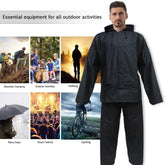 Traje Para Lluvia Impermeable Con Capucha Chaqueta Y Pantalón Ropa, Xlarge