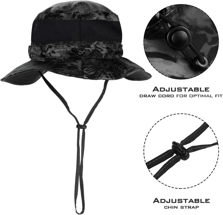 Sol Armis UPF 50 Boonie Hat - Sun Protection Hat, Fishing Hat, Beach & Hiking Hat, Paddling
