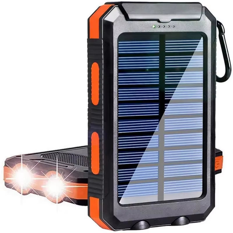 38800Mah Solar Power Bank Waterproof Outdoor Dual USB Travel Outdoor Solar Mobile Phone Charger Solar Powerbanks for Camping