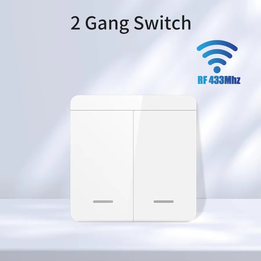 Wifi RF 433Mhz Smart Switch Tuya Smart Life Alexa Google Alice Voice Control Remote Wireless Wall Panel Module for Led Lighting