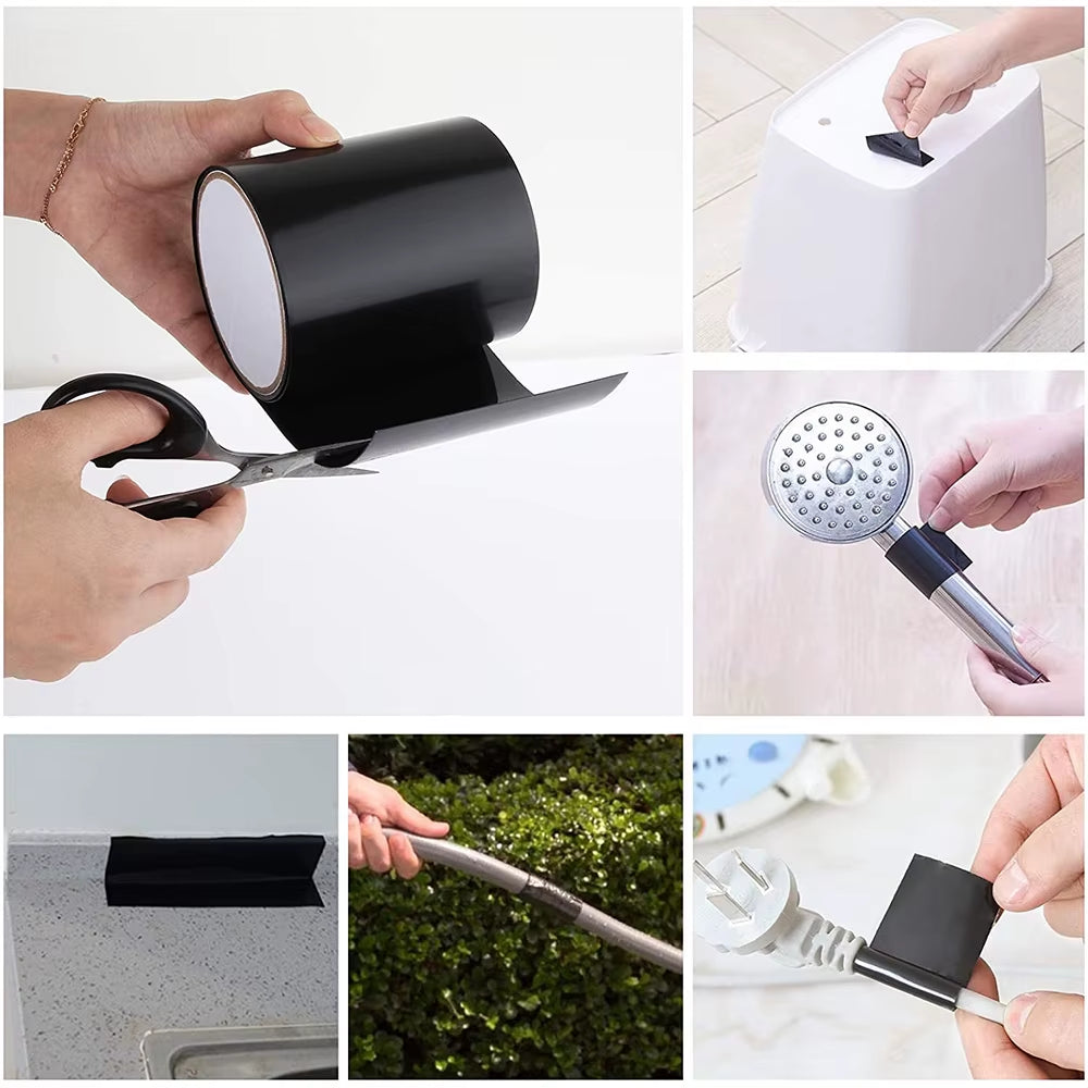 10Cm Width Super Strong Adhesive Quick Seal and Patch Leaks Tape 1.5M Waterproof Repair Tape for Plumbing Pool Repairs