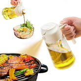 16Oz Oil Dispenser Bottle 2 in 1 Olive Oil Sprayer for Kitchen Cooking 470Ml