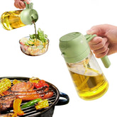 16Oz Oil Dispenser Bottle 2 in 1 Olive Oil Sprayer for Kitchen Cooking 470Ml