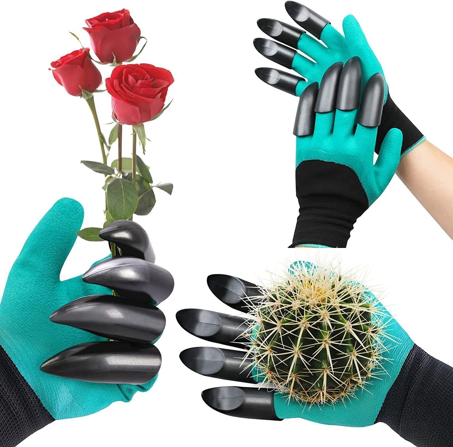 Garden Gloves with Claws Digging Planting Work Gloves Gardening Yard Safe Gloves