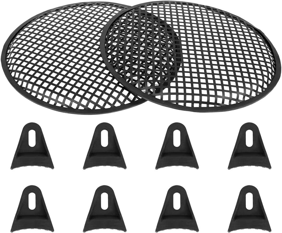 Cubierta De Altavoces De Audio De Automovil Negro 2PCS De 12 Pulgadas De Malla