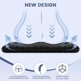 Gel Seat Cushion for Long Sitting, Office Chair, Car, Wheelchair, Black