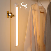 LED Motion Sensor Light under Cabinet Closet Light USB Rechargeable Strip Lamp