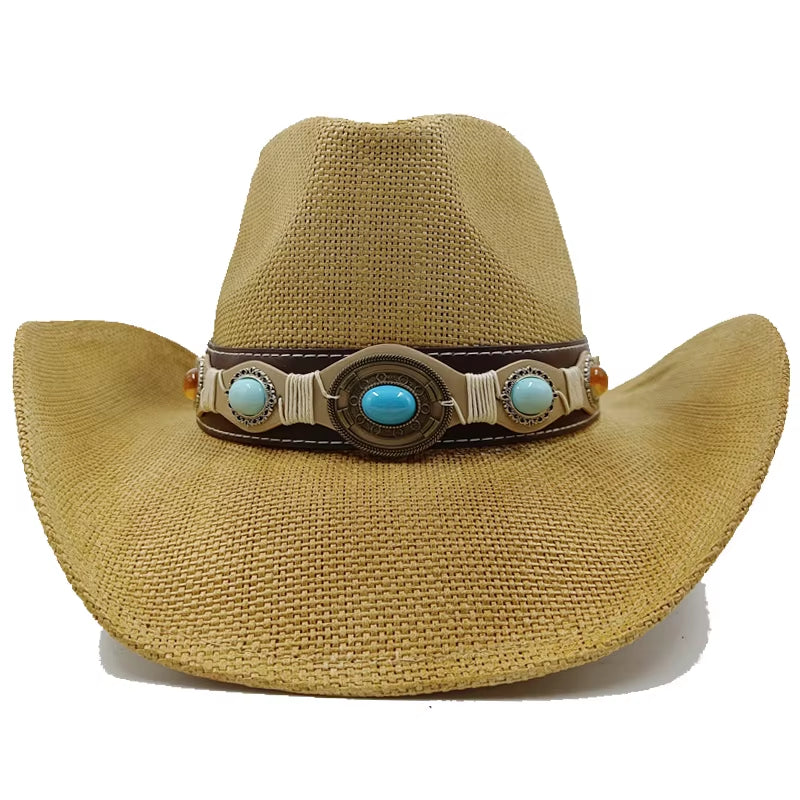 Featured Cowboy Hat Vintage Straw Hat 2023 New Men&