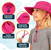 Safari Hats for Kids UPF 50+ Kids Sun Hats Boys & Girls Bucket Hat