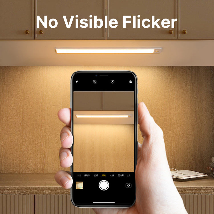 LED Motion Sensor Light under Cabinet Closet Light USB Rechargeable Strip Lamp