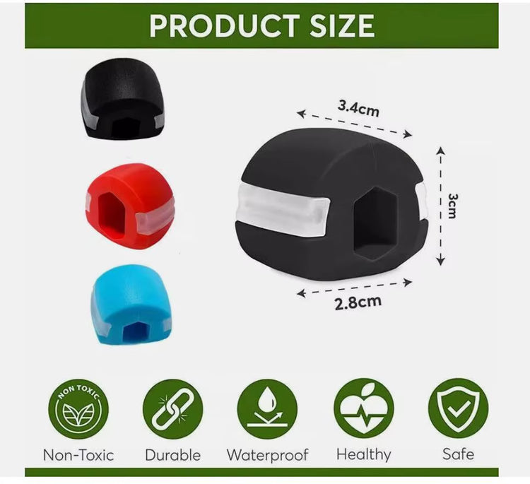 3PCS Quality Face Masseter Facial Shape Go Mouth Jawline Jaw Muscle Exerciser Chew Ball Chew Bite Breaker Training Durable