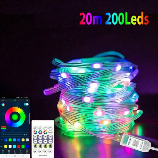65.6 Ft. LED Smart Waterproof Strip Lights (Remote & App Control)