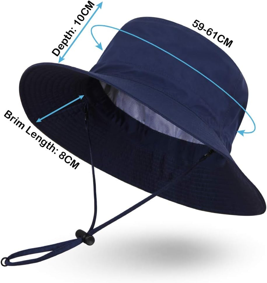 Outdoor Sun Hat Waterproof Fishing Hat Sun Protection UPF 50+ Summer Boonie for Man/Women Foldable Bucket Hat