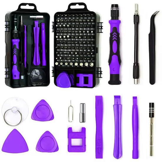 Precision Screwdriver Set for PC, 1 Set 115 in 1 Electronics Magnetic Repair Tools Kit with Case, Summer Gift, Screwdriver Set F