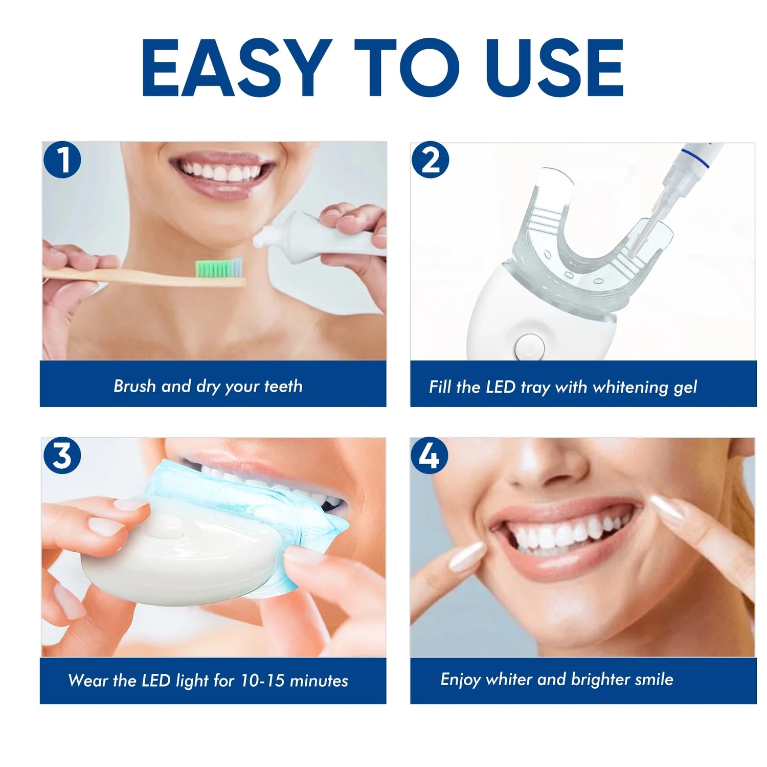 Teeth Whitening Kit, Non-Sensitive Tooth Whitener Professional Oral Care Tools