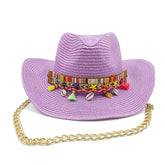 Featured Cowboy Hat Vintage Straw Hat 2023 New Men&