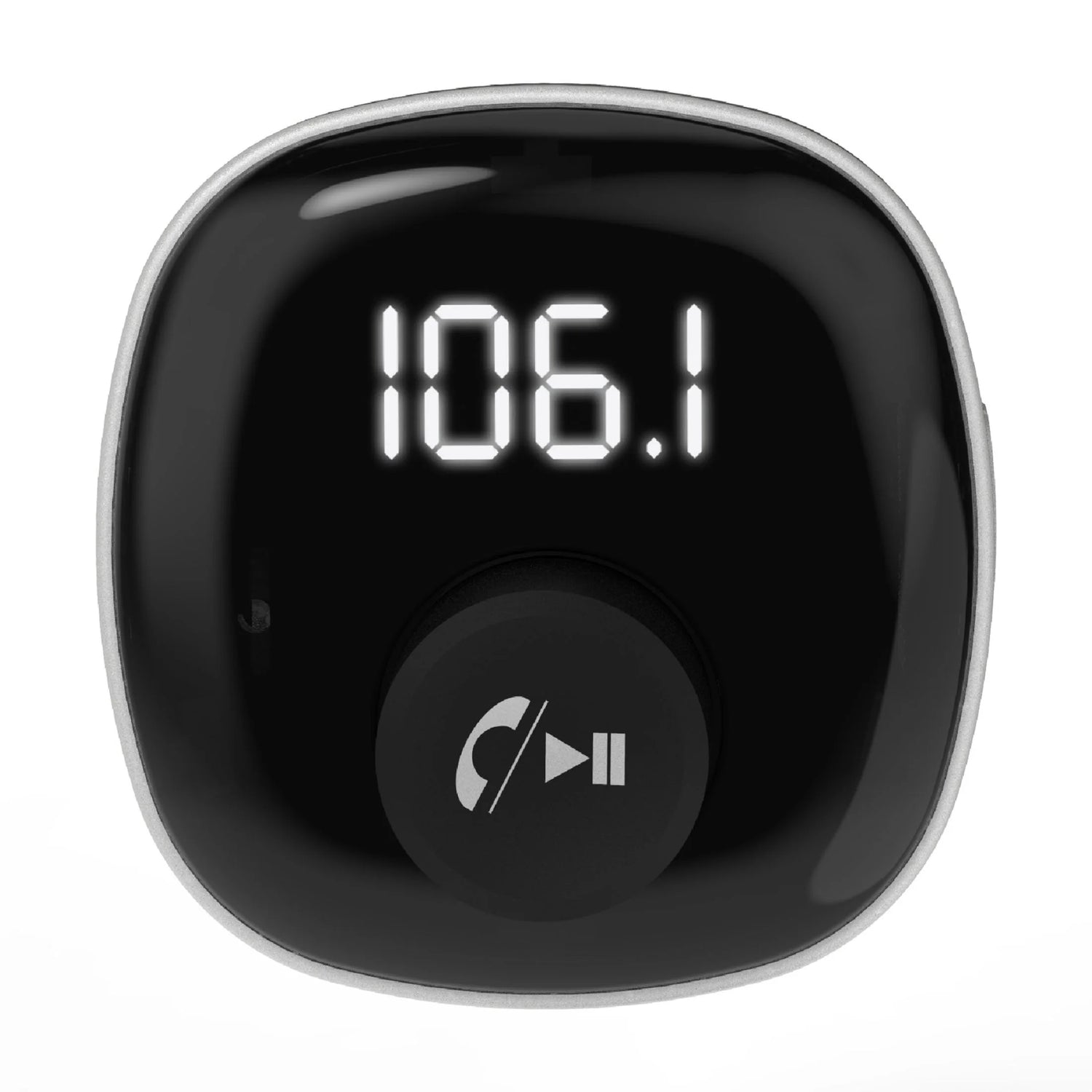 BTFM8-SP Bluetooth FM Transmitter Dual 12W USB-C and USB-A Charging Ports Black