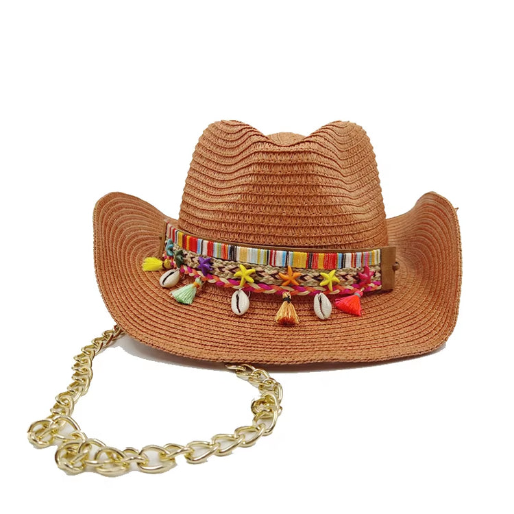 Featured Cowboy Hat Vintage Straw Hat 2023 New Men&