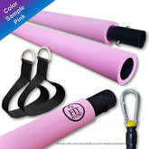 Portable Pilates Bar Kit with Resistance Bands, 6 Stackable Tension Ropes, Adjustable Strap Length, Foot Loops, Home Workout Equipment for Women. Fitness Exercises for Strength Training.